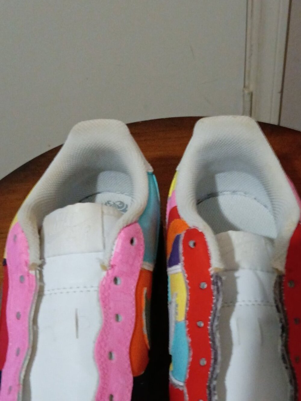 Nike Air Force 1 Low Custom Painted Multi Color 314192-117 Men's Size 6.5Y Kids - Picture 6 of 14